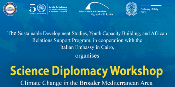 Science diplomacy workshop: “Climate change in the broader Mediterranean area”.
